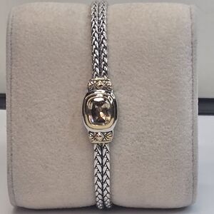 John Medeiros Sophisticated Silver and Gold Women's Bracelet